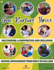 Sow, Nurture, Thrive: Cultivating a Supportive and Inclusive School Environment from Pre-K to College