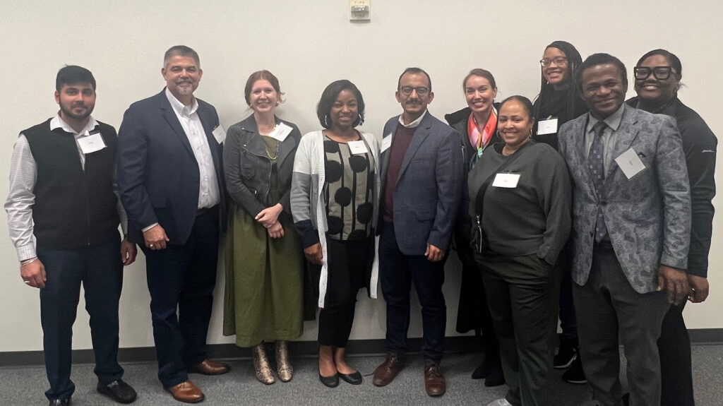 Group shot of the Texas educator advisory council with ten people