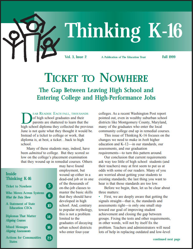 Cover of the report Ticket to Nowhere